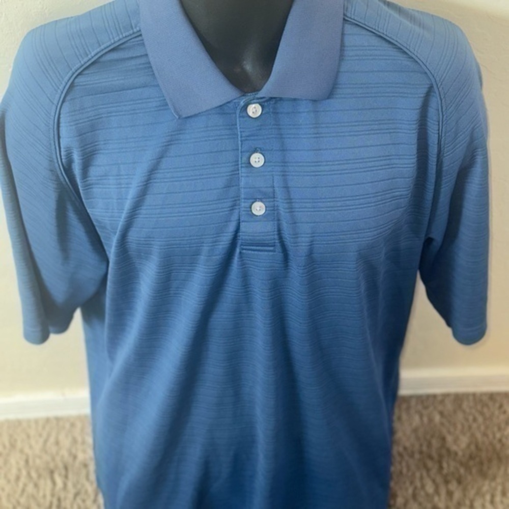 Men’s pre own as is  Slazenger Golf polo shirt size L large Blue